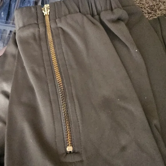 ZYIA Green Olive Peak Short Joggers Sport Zip Ankle Drawstring Waist Sz Large - Picture 4 of 5